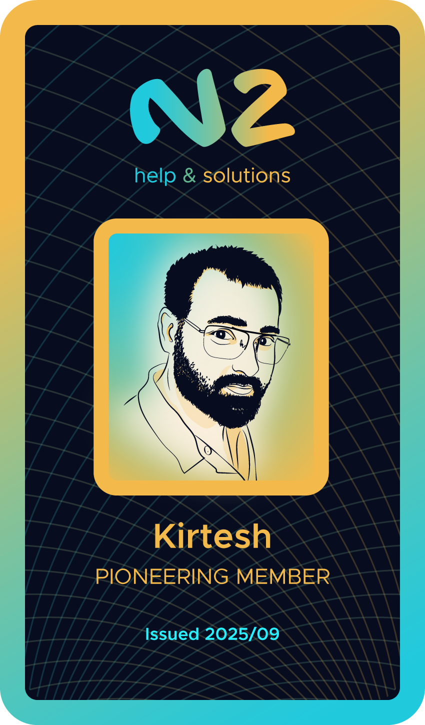 Kirtesh Jailia — N2 player card